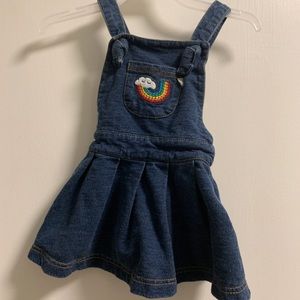 Bonnie Mob denim rainbow jumper